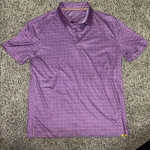 Maelreg Purple Patterned Men's Performance Polo Shirt